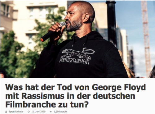 Was hat der Tod von George Floyd mit Rassismus in der deutschen Filmbranche zu tun?!